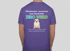 Purple Zero Weird V-neck T-shirt