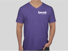 Load image into Gallery viewer, Purple Zero Weird V-neck T-shirt